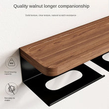 Load image into Gallery viewer, Walnut Shelf for Bathroom Toilet Paper Holder
