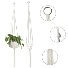 Load image into Gallery viewer, Macrame Handmade Plant Hanger Baskets
