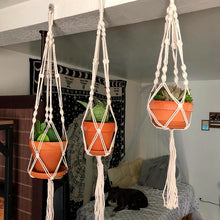 Load image into Gallery viewer, Macrame Handmade Plant Hanger Baskets
