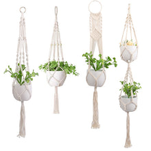 Load image into Gallery viewer, Macrame Handmade Plant Hanger Baskets
