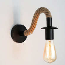 Load image into Gallery viewer, Vintage Hemp Rope Wall Lamp
