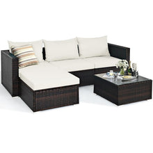 Load image into Gallery viewer, 5PCS Patio Rattan Furniture Set
