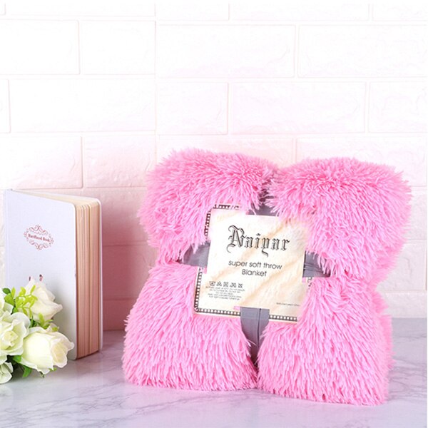 Plush Blanket Soft Fur Faux