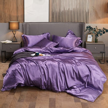 Load image into Gallery viewer, New 100% Pure Satin Silk Bedding Set King Size
