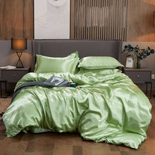 Load image into Gallery viewer, New 100% Pure Satin Silk Bedding Set Family Suite
