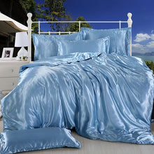 Load image into Gallery viewer, New 100% Pure Satin Silk Bedding Set Twin Size
