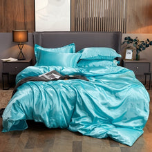 Load image into Gallery viewer, New 100% Pure Satin Silk Bedding Set Full Size
