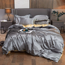 Load image into Gallery viewer, New 100% Pure Satin Silk Bedding Set King Size
