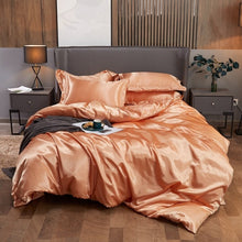 Load image into Gallery viewer, New 100% Pure Satin Silk Bedding Set Queen Size
