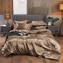 Load image into Gallery viewer, New 100% Pure Satin Silk Bedding Set King Size
