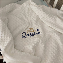 Load image into Gallery viewer, Personalised Newborn Baby Blanket
