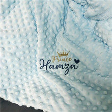 Load image into Gallery viewer, Personalised Newborn Baby Blanket
